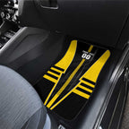 Personalized Richmond Tigers Car Mats Modern Geometric Sports Graphic Style