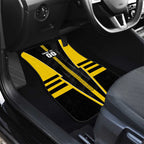 Personalized Richmond Tigers Car Mats Modern Geometric Sports Graphic Style