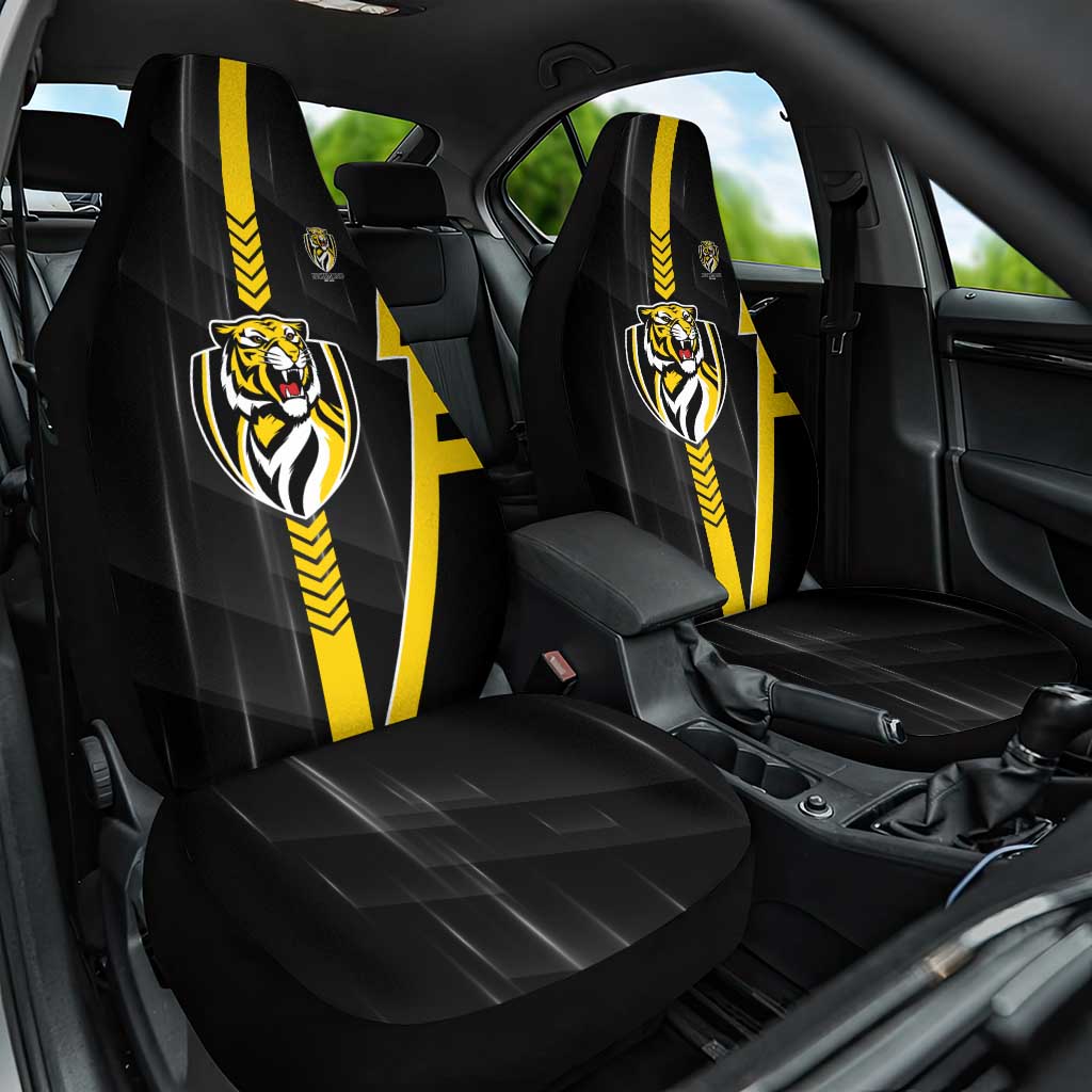 Richmond Tigers Car Seat Cover Modern Geometric Sports Graphic Style