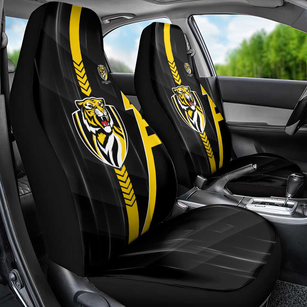 Richmond Tigers Car Seat Cover Modern Geometric Sports Graphic Style