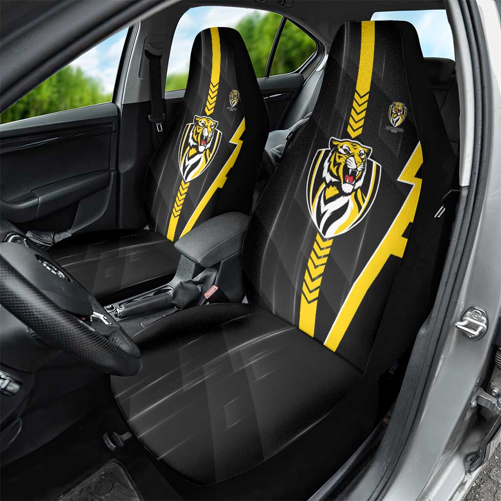 Richmond Tigers Car Seat Cover Modern Geometric Sports Graphic Style