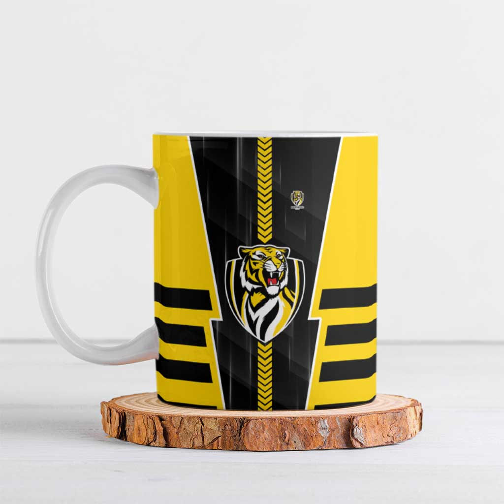 Personalized Richmond Tigers Ceramic Mug Modern Geometric Sports Graphic Style