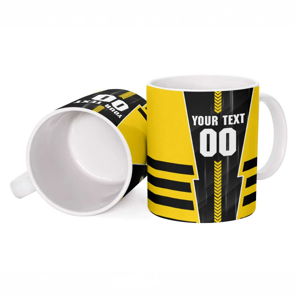 Personalized Richmond Tigers Ceramic Mug Modern Geometric Sports Graphic Style