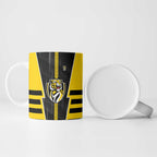 Personalized Richmond Tigers Ceramic Mug Modern Geometric Sports Graphic Style