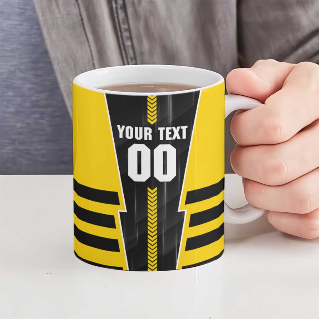 Personalized Richmond Tigers Ceramic Mug Modern Geometric Sports Graphic Style