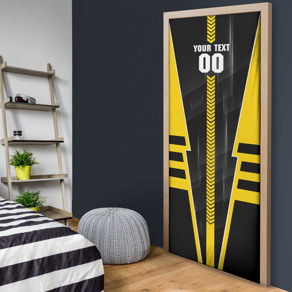 Personalized Richmond Tigers Door Cover Modern Geometric Sports Graphic Style