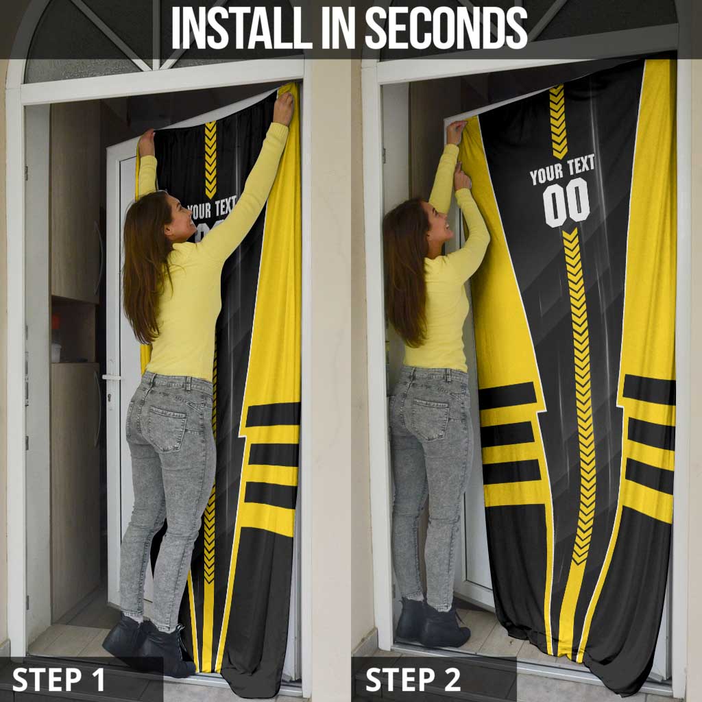 Personalized Richmond Tigers Door Cover Modern Geometric Sports Graphic Style