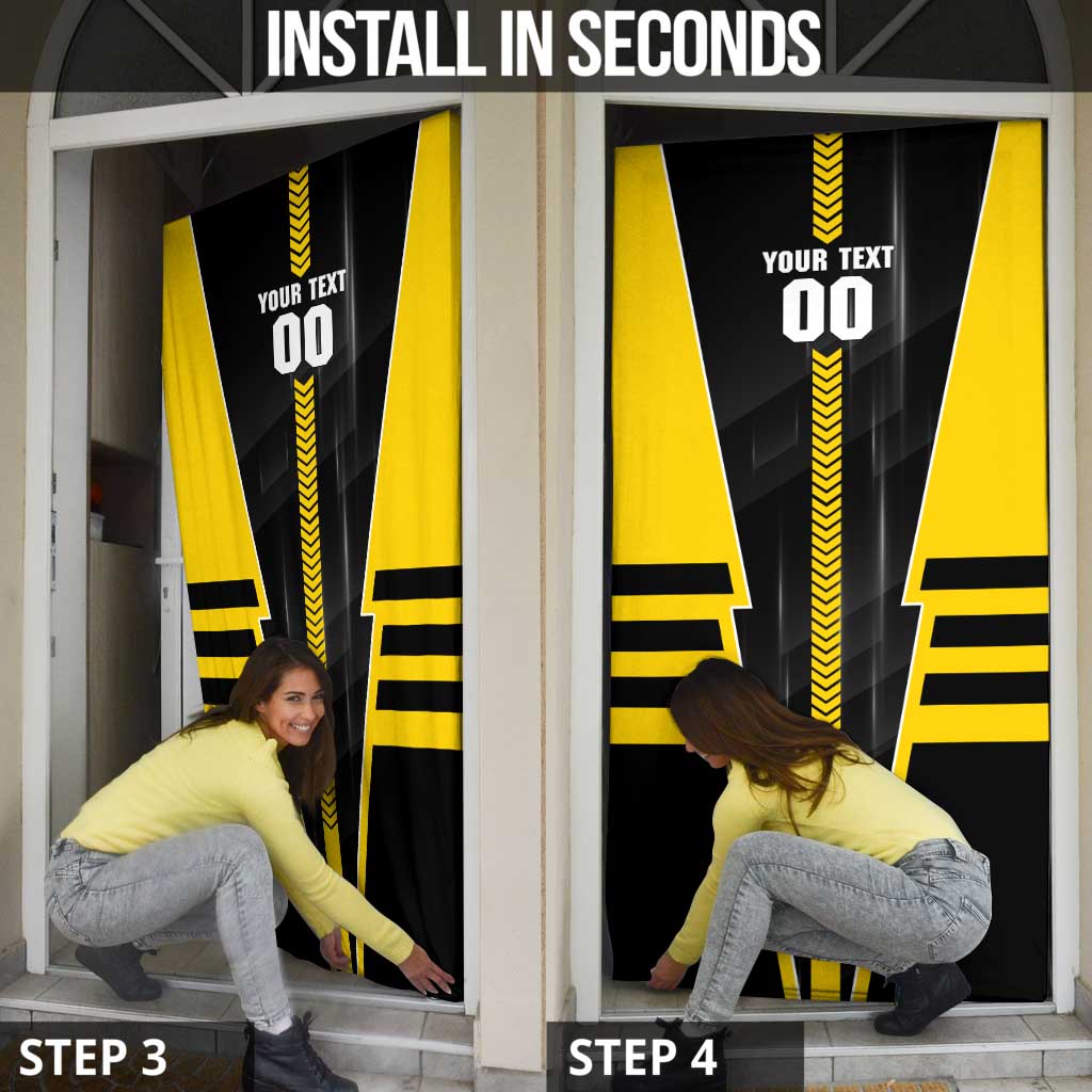 Personalized Richmond Tigers Door Cover Modern Geometric Sports Graphic Style