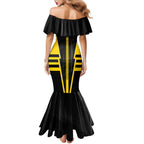 Personalized Richmond Tigers Family Matching Mermaid Dress and Hawaiian Shirt Modern Geometric Sports Graphic Style