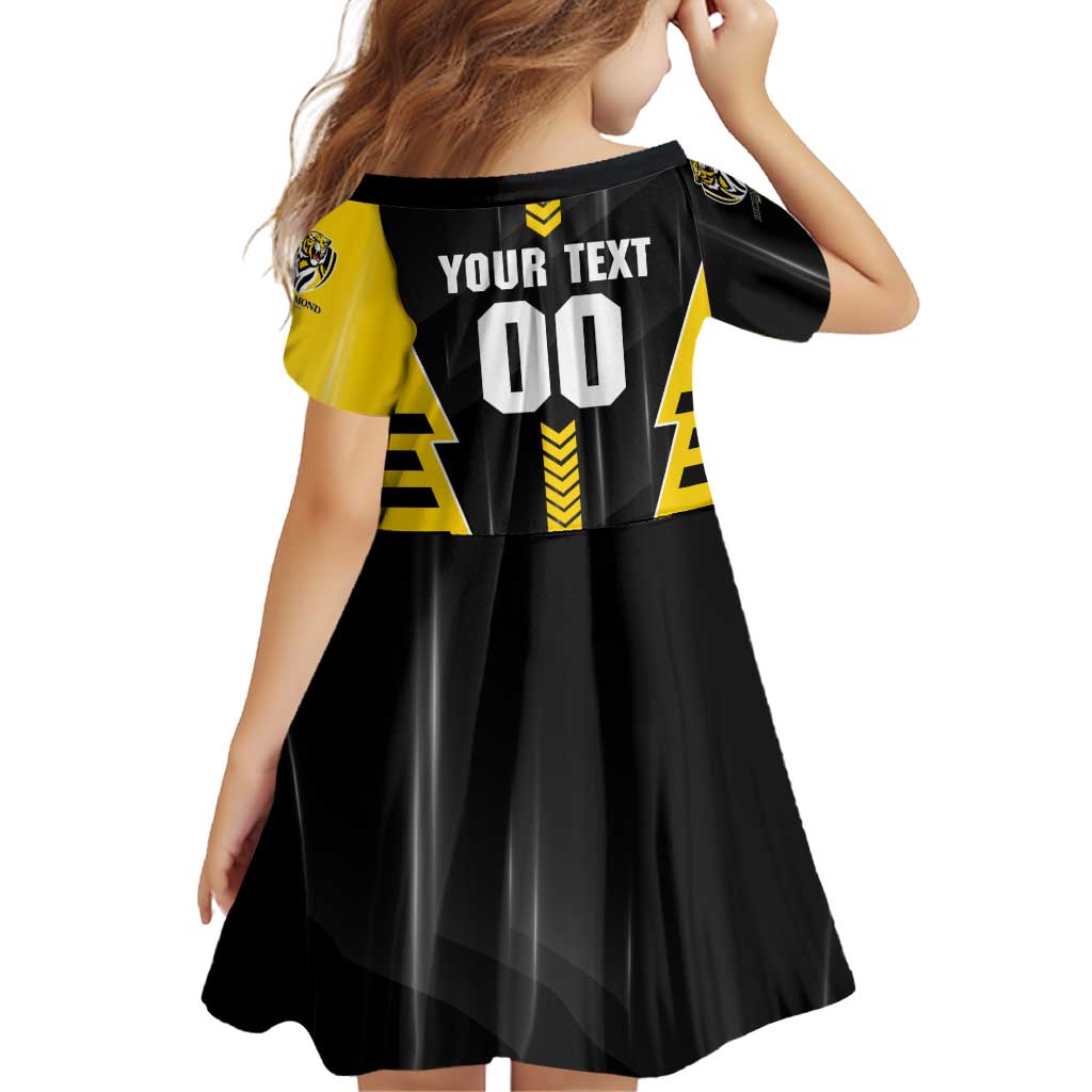 Personalized Richmond Tigers Family Matching Summer Maxi Dress and Hawaiian Shirt Modern Geometric Sports Graphic Style