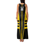 Personalized Richmond Tigers Family Matching Tank Maxi Dress and Hawaiian Shirt Modern Geometric Sports Graphic Style