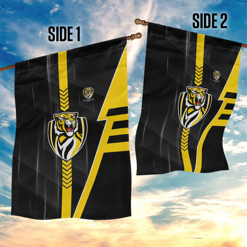 Richmond Tigers Garden Flag Modern Geometric Sports Graphic Style