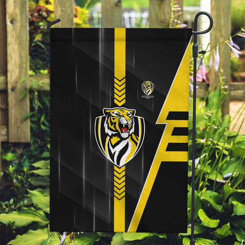 Richmond Tigers Garden Flag Modern Geometric Sports Graphic Style