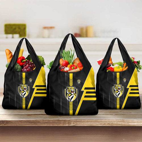 Richmond Tigers Grocery Bag Modern Geometric Sports Graphic Style