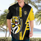 Personalized Richmond Tigers Hawaiian Shirt Modern Geometric Sports Graphic Style