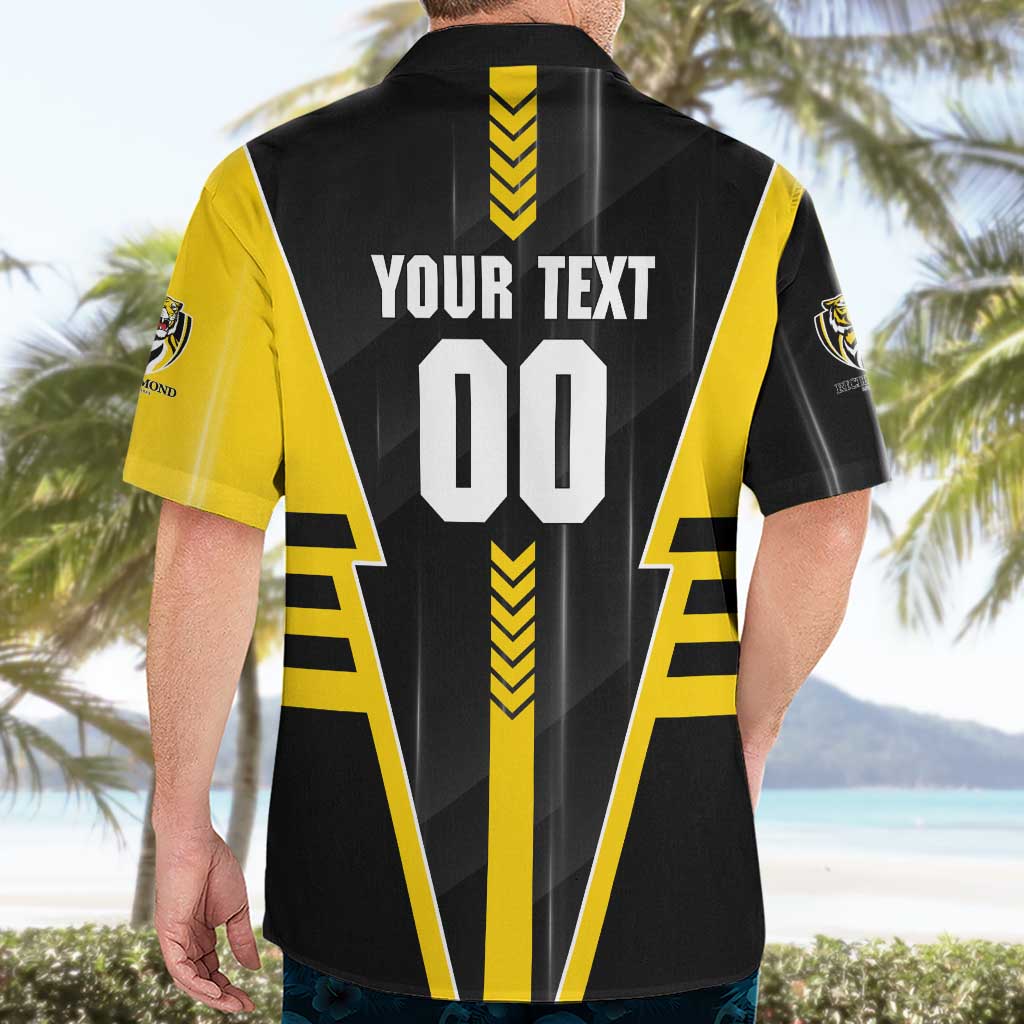 Personalized Richmond Tigers Hawaiian Shirt Modern Geometric Sports Graphic Style