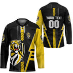 Personalized Richmond Tigers Hockey Jersey Modern Geometric Sports Graphic Style