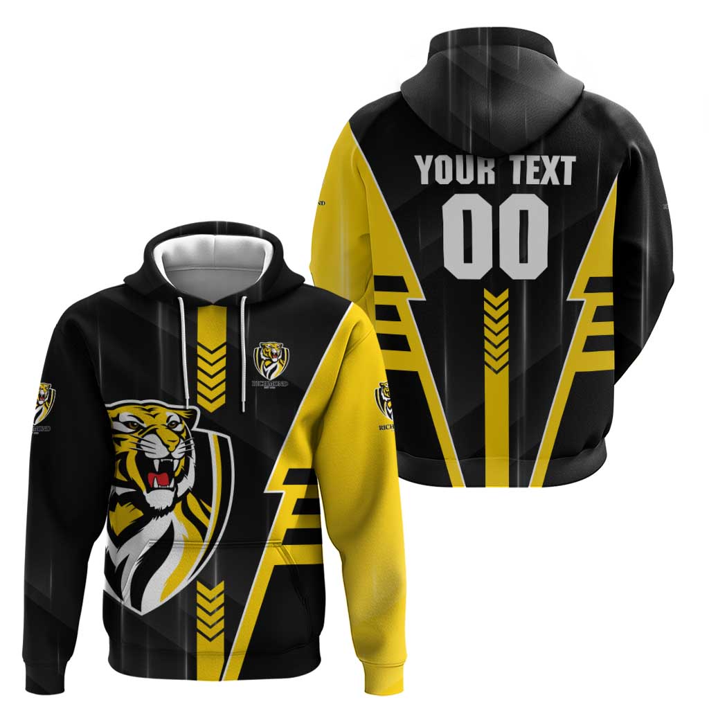 Personalized Richmond Tigers Hoodie Modern Geometric Sports Graphic Style
