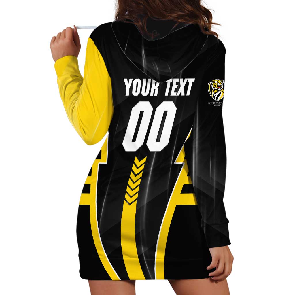 Personalized Richmond Tigers Hoodie Dress Modern Geometric Sports Graphic Style
