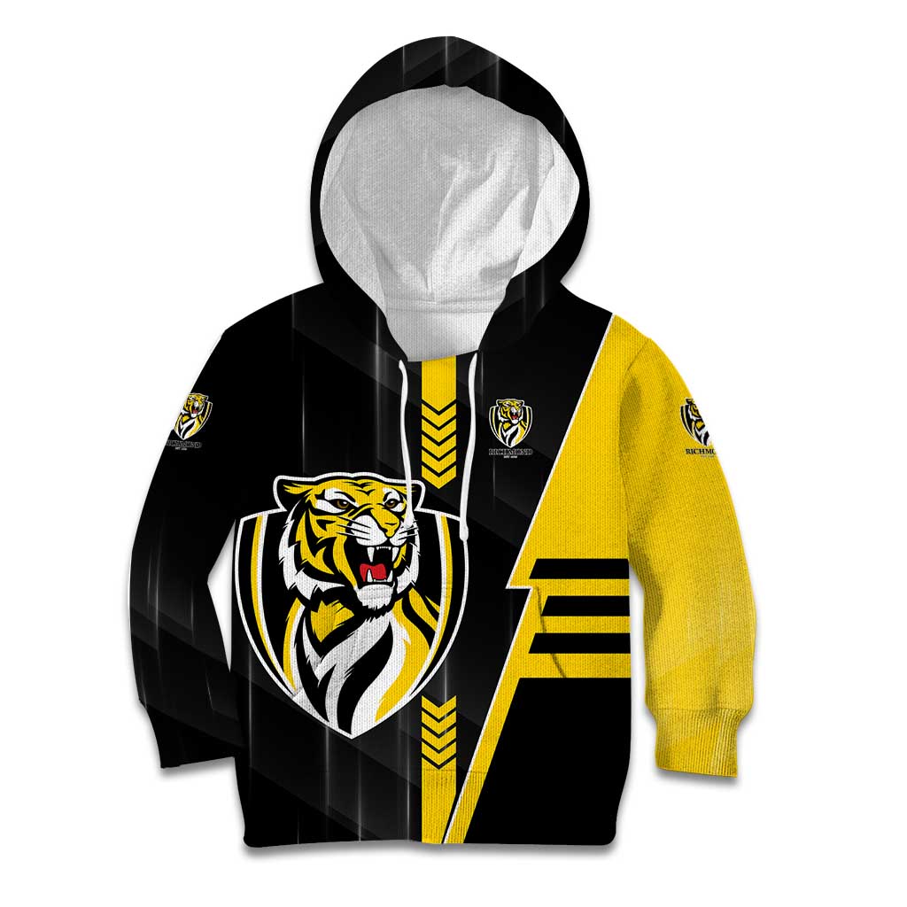 Personalized Richmond Tigers Kid Hoodie Modern Geometric Sports Graphic Style