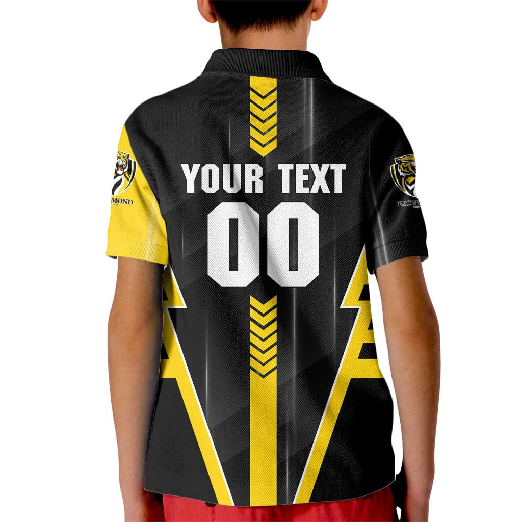 Personalized Richmond Tigers Kid Polo Shirt Modern Geometric Sports Graphic Style