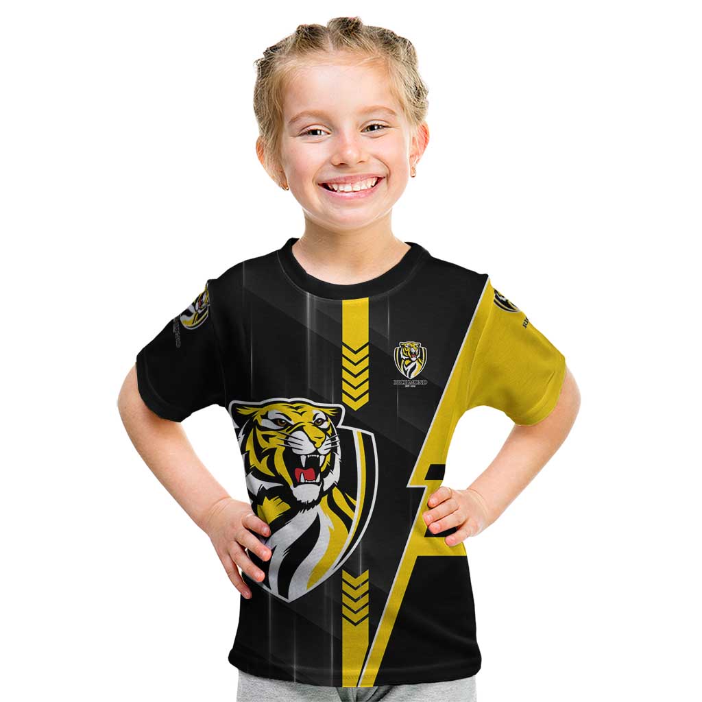 Personalized Richmond Tigers Kid T Shirt Modern Geometric Sports Graphic Style