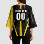 Personalized Richmond Tigers Kimono Sleeve Blouse Modern Geometric Sports Graphic Style
