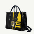 Richmond Tigers Leather Bag Modern Geometric Sports Graphic Style