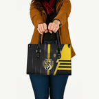 Richmond Tigers Leather Bag Modern Geometric Sports Graphic Style
