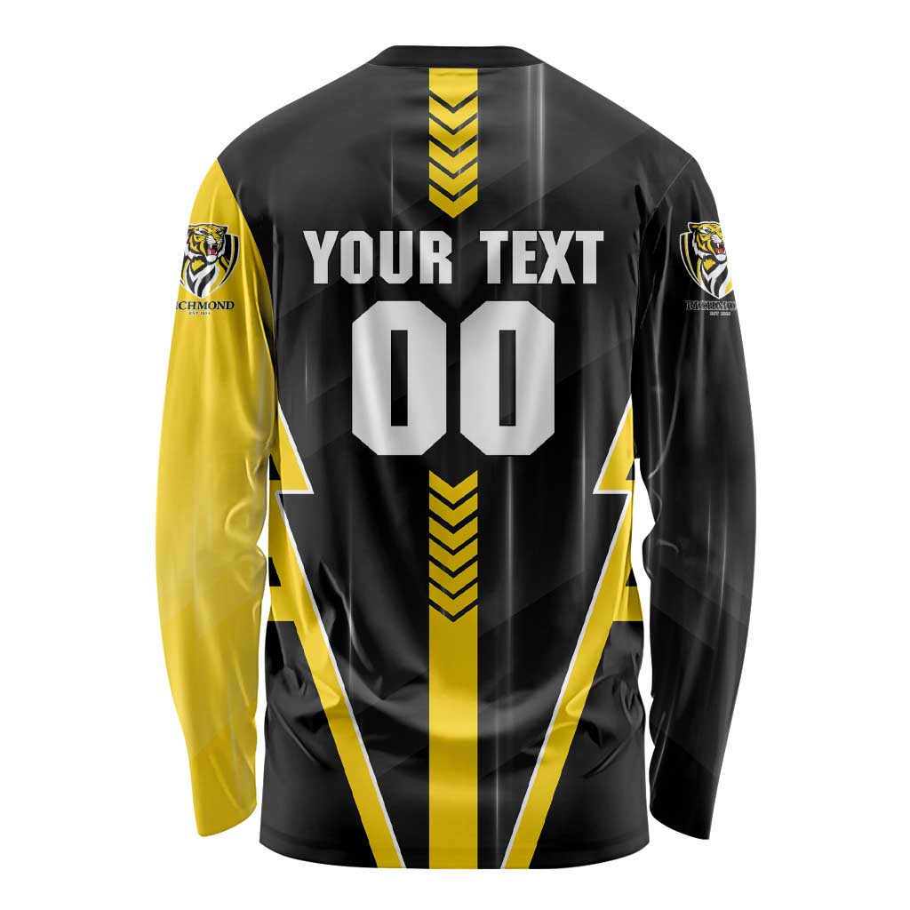 Personalized Richmond Tigers Long Sleeve Shirt Modern Geometric Sports Graphic Style