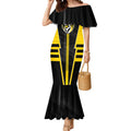 Personalized Richmond Tigers Mermaid Dress Modern Geometric Sports Graphic Style