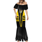 Personalized Richmond Tigers Mermaid Dress Modern Geometric Sports Graphic Style