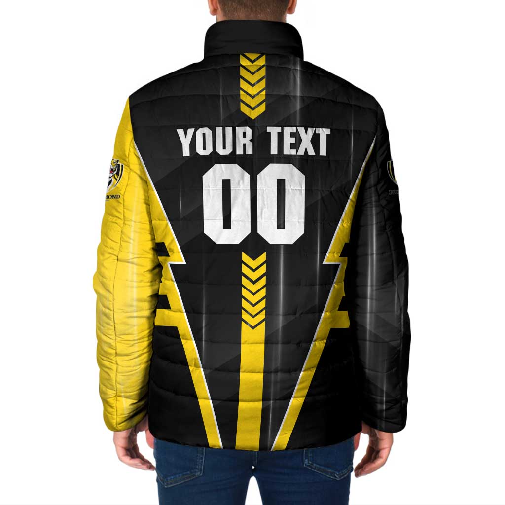 Personalized Richmond Tigers Padded Jacket Modern Geometric Sports Graphic Style