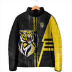 Personalized Richmond Tigers Padded Jacket Modern Geometric Sports Graphic Style