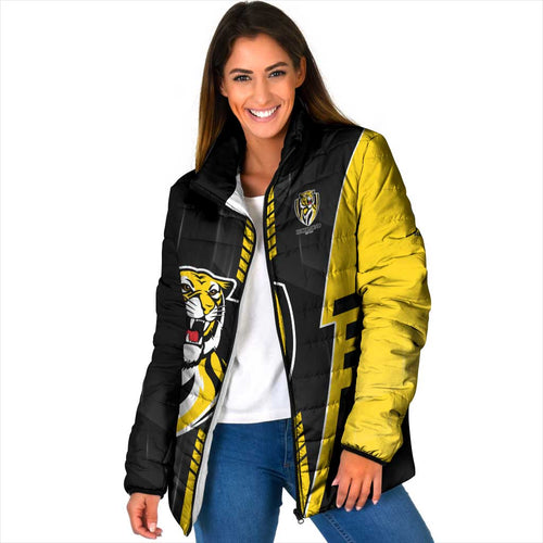 Personalized Richmond Tigers Padded Jacket Modern Geometric Sports Graphic Style
