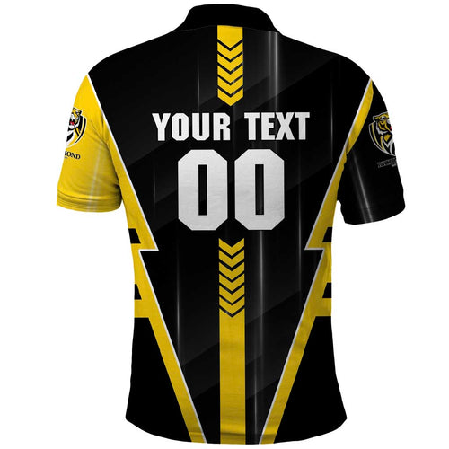Personalized Richmond Tigers Polo Shirt Modern Geometric Sports Graphic Style