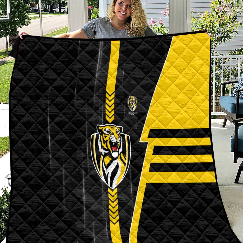 Richmond Tigers Quilt Modern Geometric Sports Graphic Style