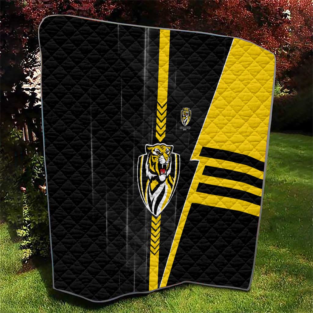 Richmond Tigers Quilt Modern Geometric Sports Graphic Style
