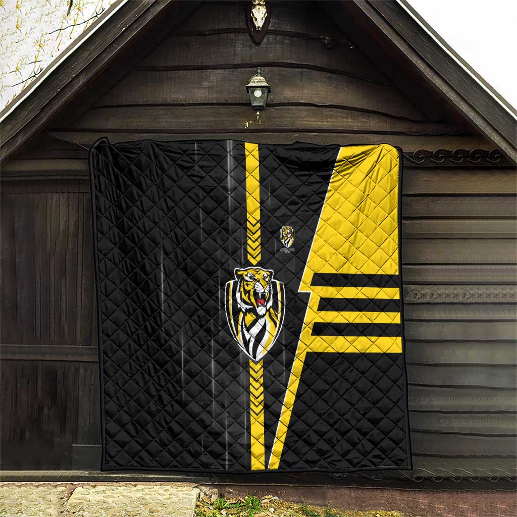 Richmond Tigers Quilt Modern Geometric Sports Graphic Style