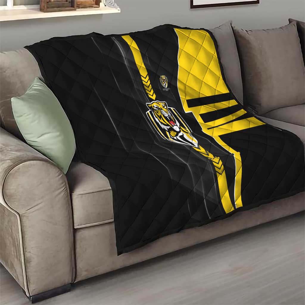Richmond Tigers Quilt Modern Geometric Sports Graphic Style