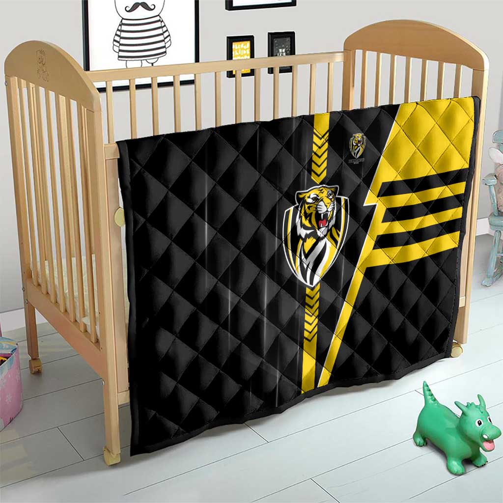 Richmond Tigers Quilt Modern Geometric Sports Graphic Style