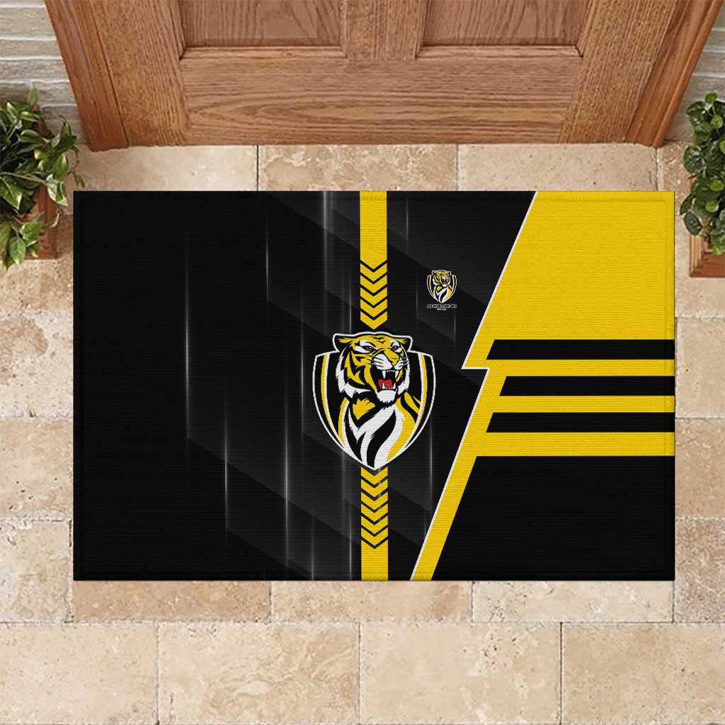 Richmond Tigers Rubber Doormat Modern Geometric Sports Graphic Style