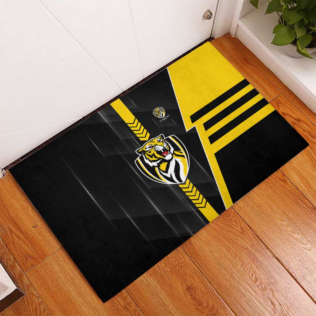 Richmond Tigers Rubber Doormat Modern Geometric Sports Graphic Style