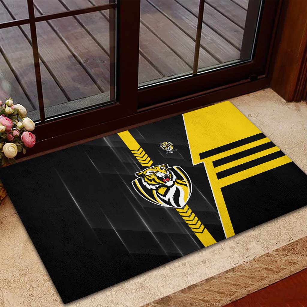 Richmond Tigers Rubber Doormat Modern Geometric Sports Graphic Style