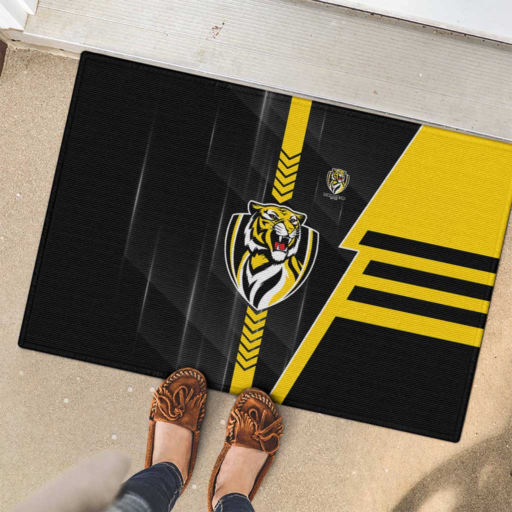 Richmond Tigers Rubber Doormat Modern Geometric Sports Graphic Style