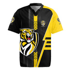 Personalized Richmond Tigers Rugby Jersey Modern Geometric Sports Graphic Style