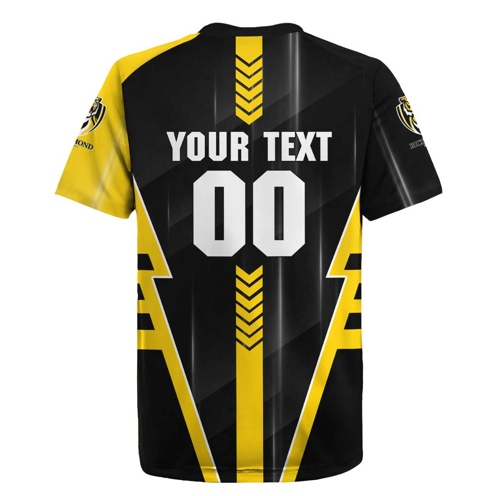Personalized Richmond Tigers Rugby Jersey Modern Geometric Sports Graphic Style