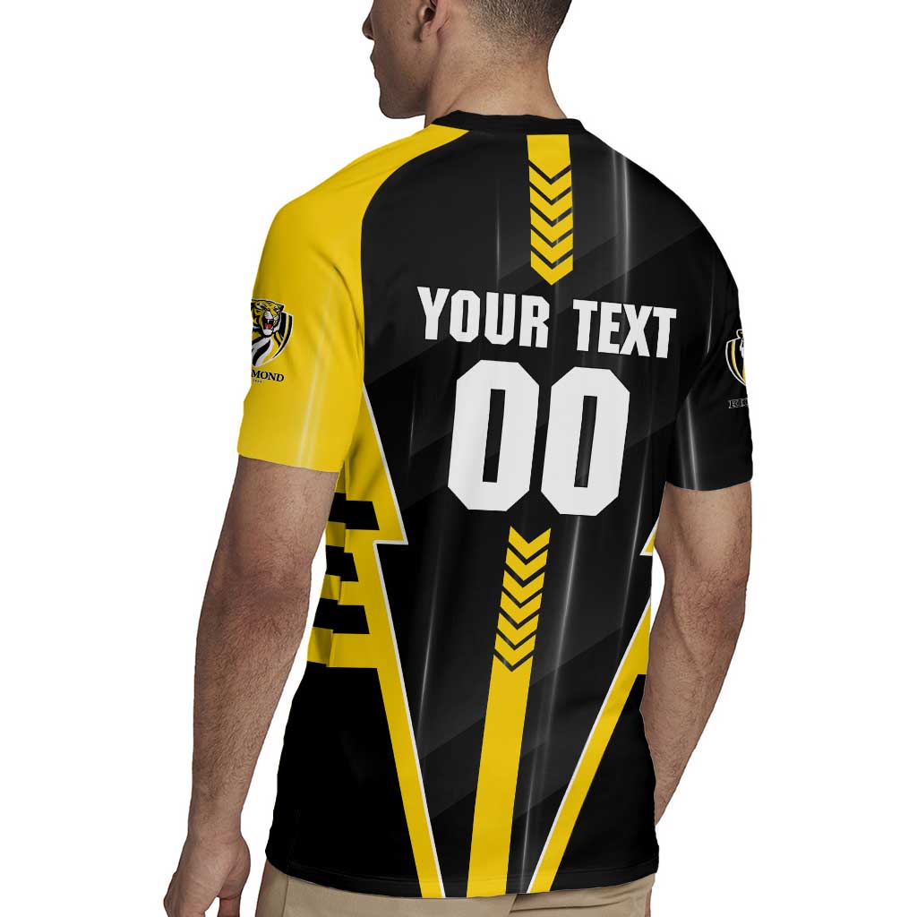 Personalized Richmond Tigers Rugby Jersey Modern Geometric Sports Graphic Style