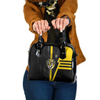 Richmond Tigers Shoulder Handbag Modern Geometric Sports Graphic Style