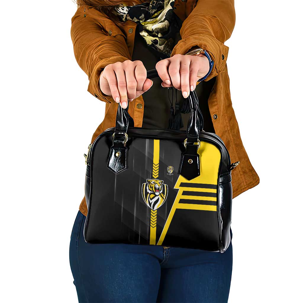 Richmond Tigers Shoulder Handbag Modern Geometric Sports Graphic Style